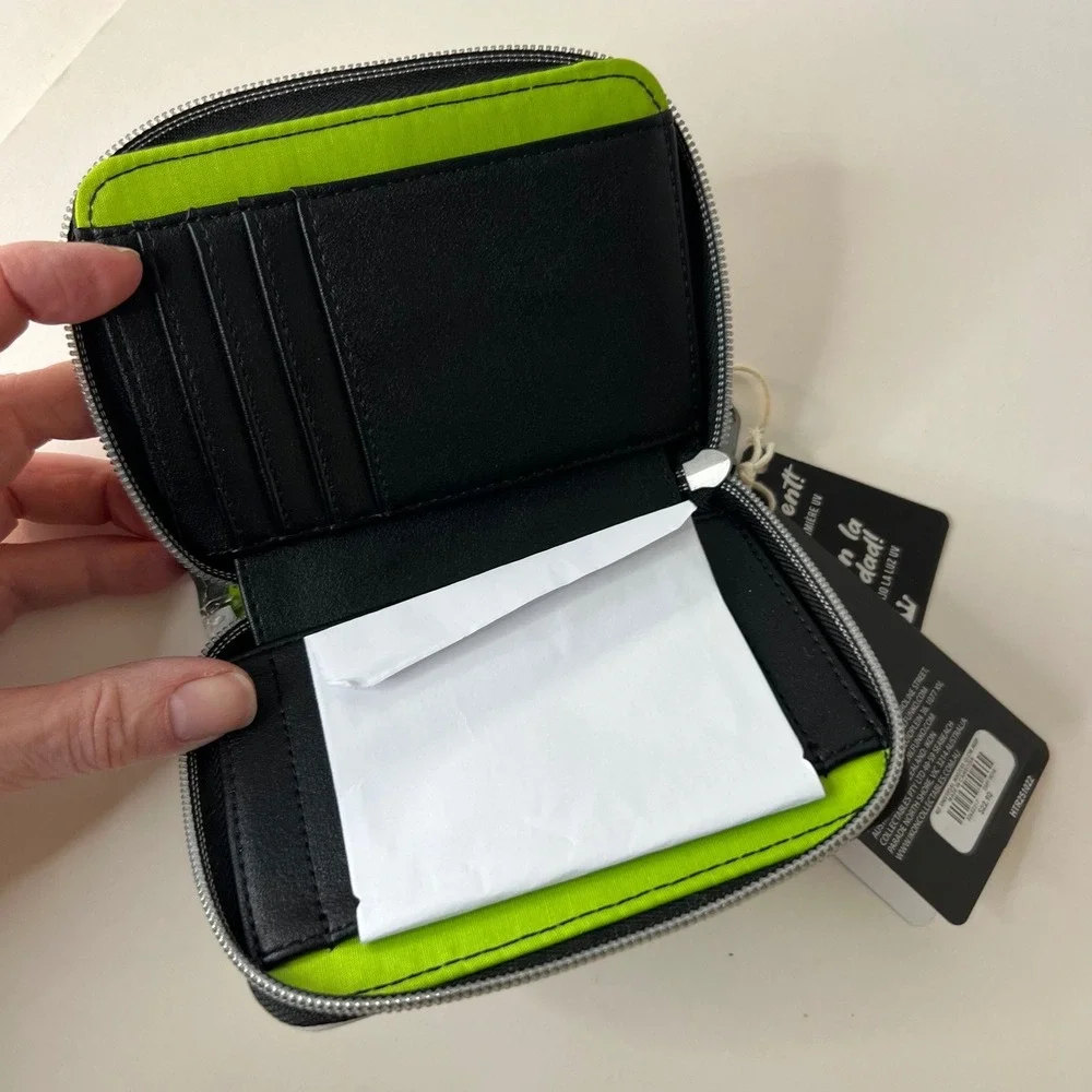 Universal Monsters Loungefly Glow In The Dark Wallet Gray Black 4 x 5" NWT - Picture 5 of 5